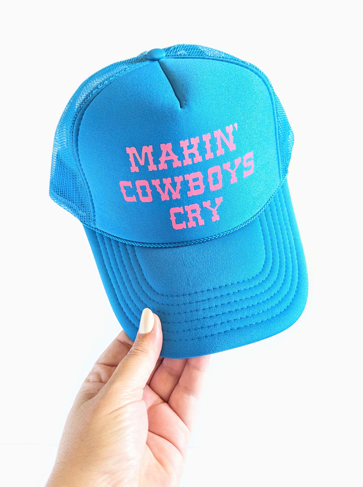 Makin' Cowboys Cry Trucker Hat | Teal