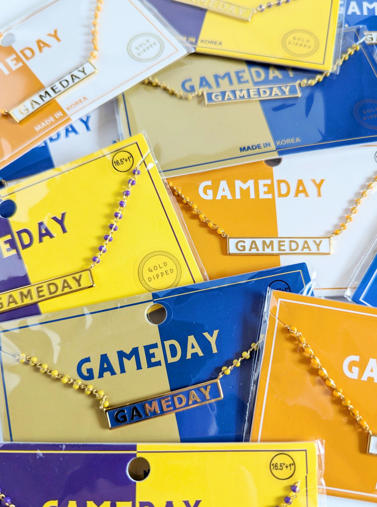 Gameday Dainty Necklace | 4 Team Colors