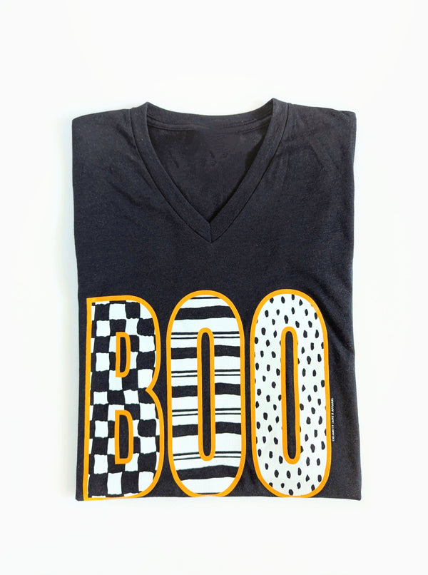 BOO Graphic Tee | Heather Black