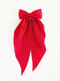 Allyson Hair Bow | Red