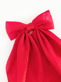 Allyson Hair Bow | Red