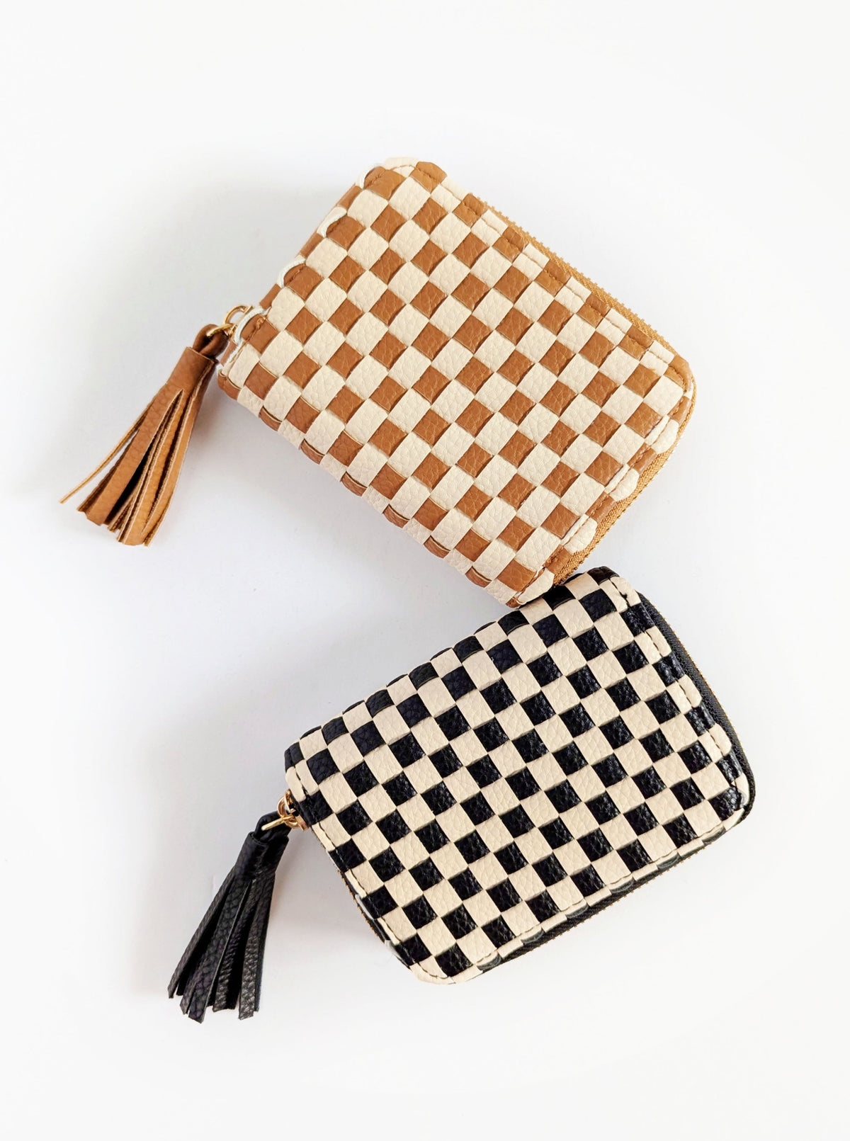 Checkered Wallet | Brown or Black