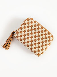 Checkered Wallet | Brown or Black