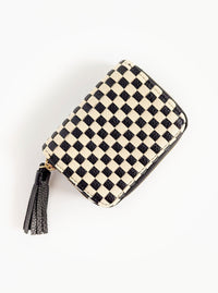 Checkered Wallet | Brown or Black