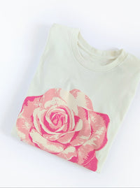 Rose Graphic Tee | Ivory