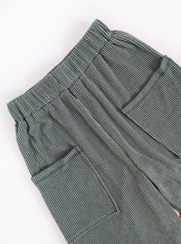 It's So Easy Ribbed Pants | Dark Sage