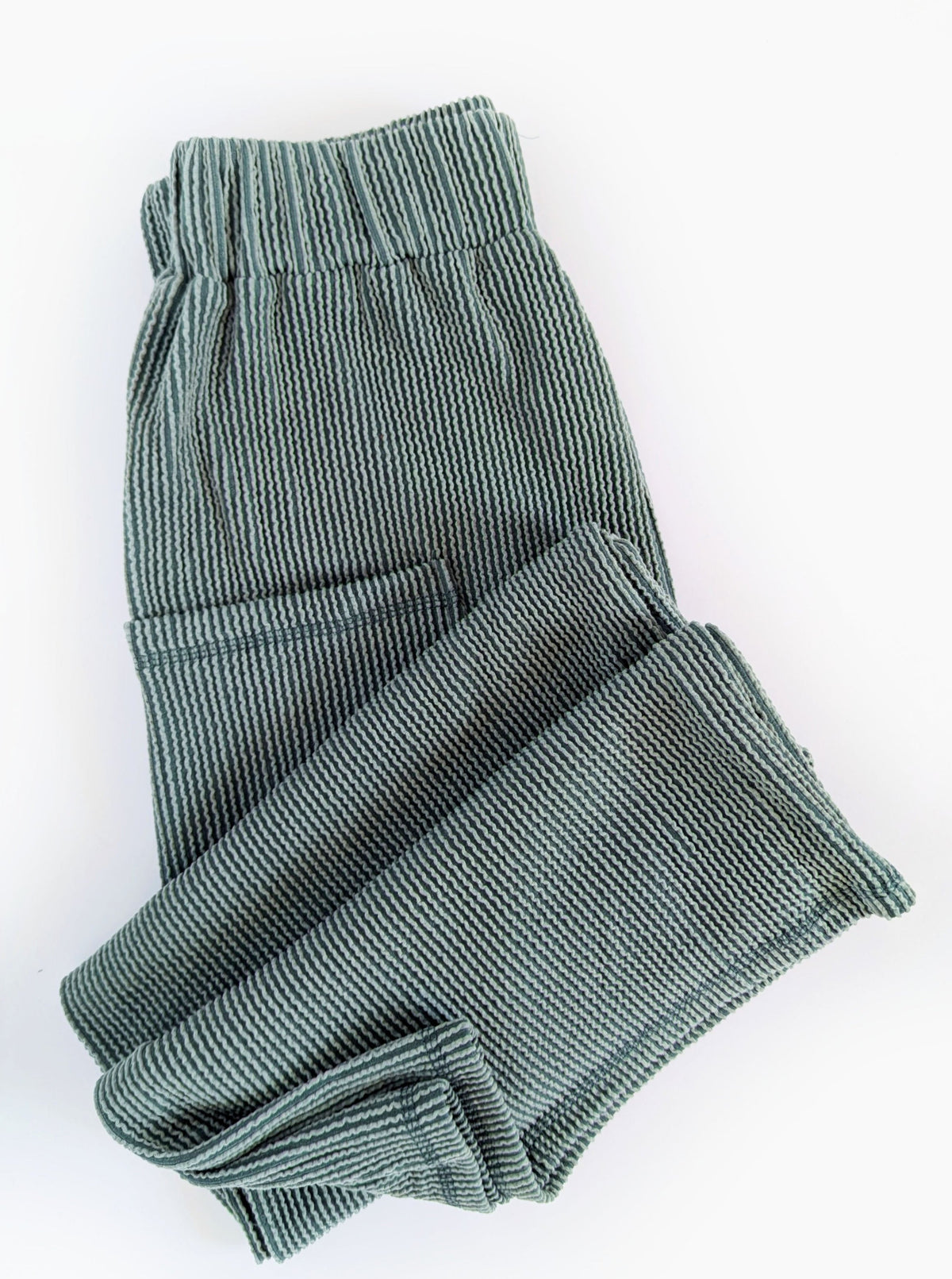 It's So Easy Ribbed Pants | Dark Sage