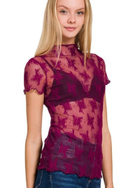 Lace Layering Top | Black or Cabernet