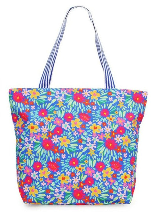Floral Tote | Blue