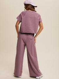 Casual Pant Set | Mauve