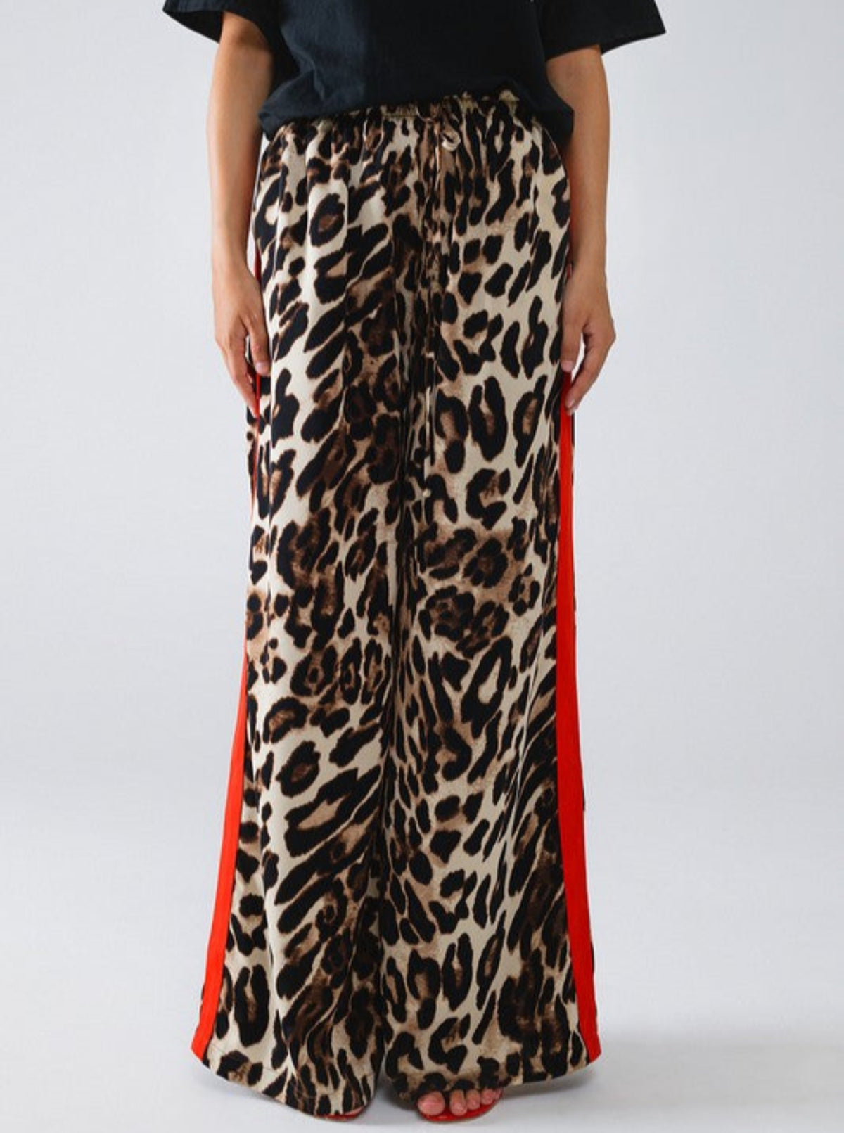 Leopard Wide Leg Pants