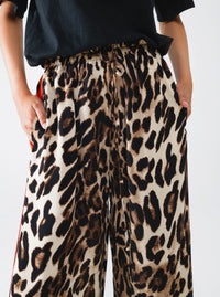 Leopard Wide Leg Pants