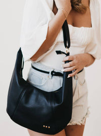 Shoulder Hobo Bag | Black