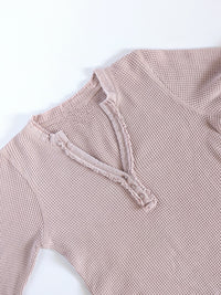 Waffle Knit Lounge Set | Dusty Pink