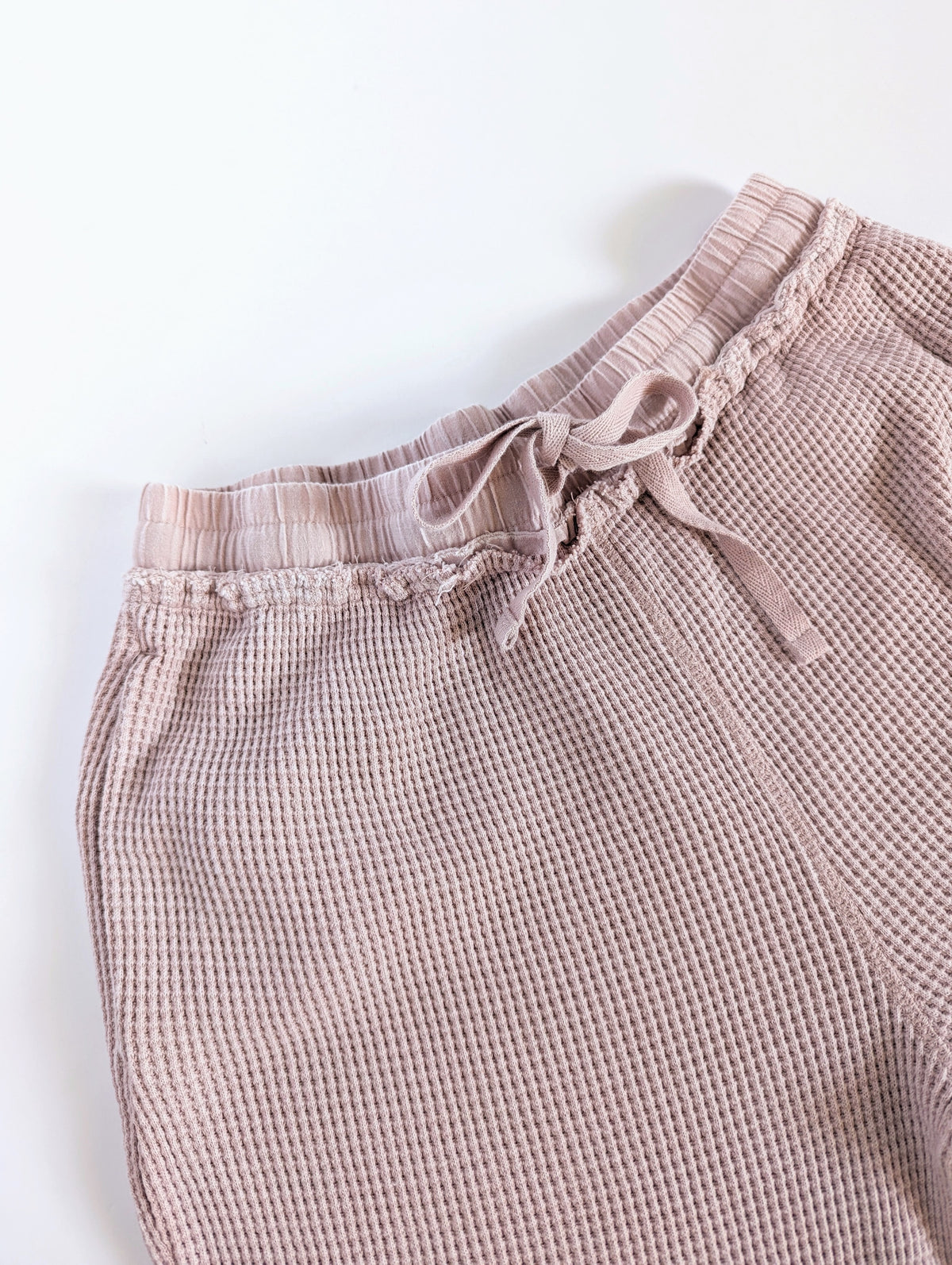 Waffle Knit Lounge Set | Dusty Pink