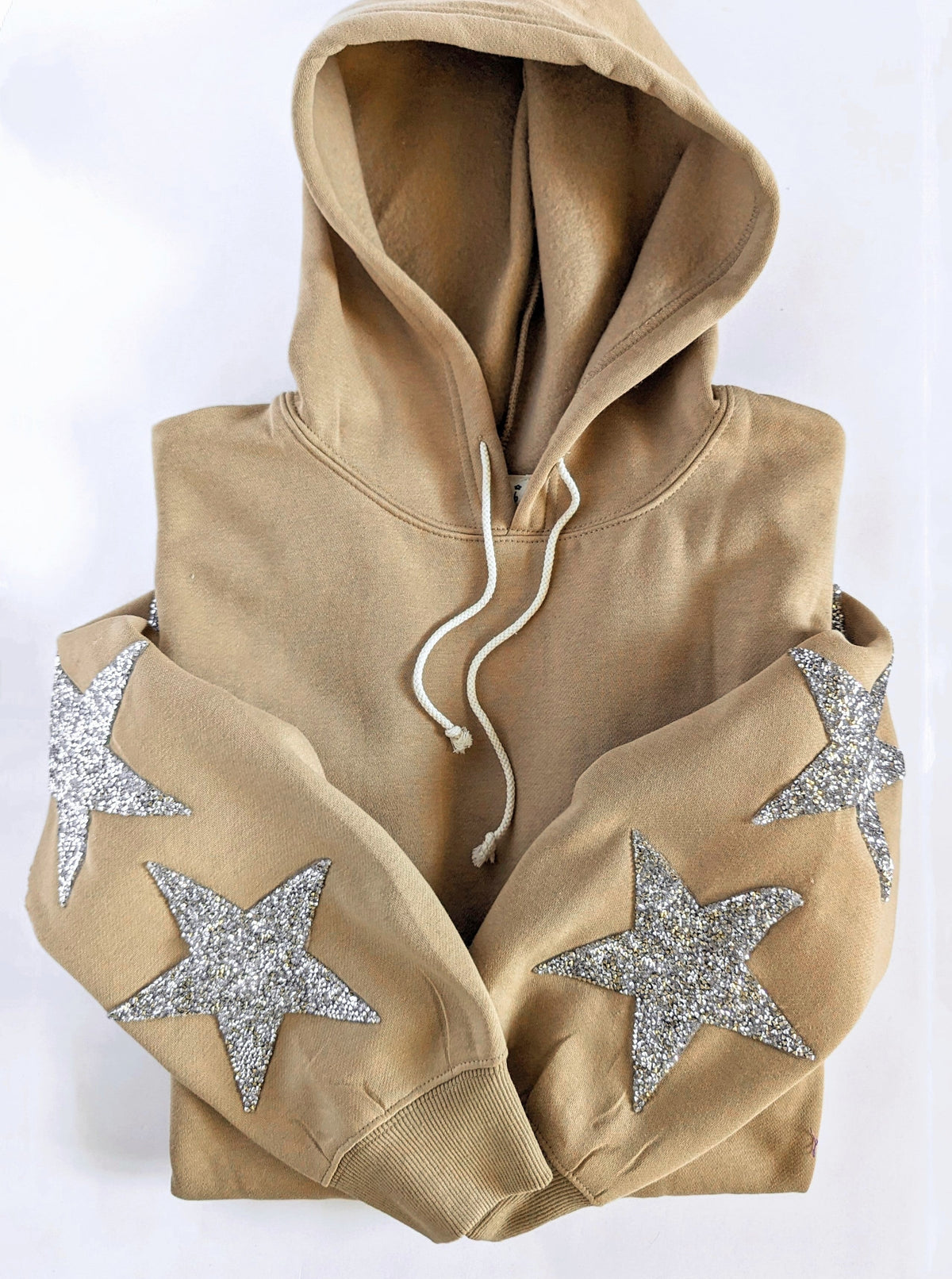 $5 Hoodie with Glittery Star Sleeves