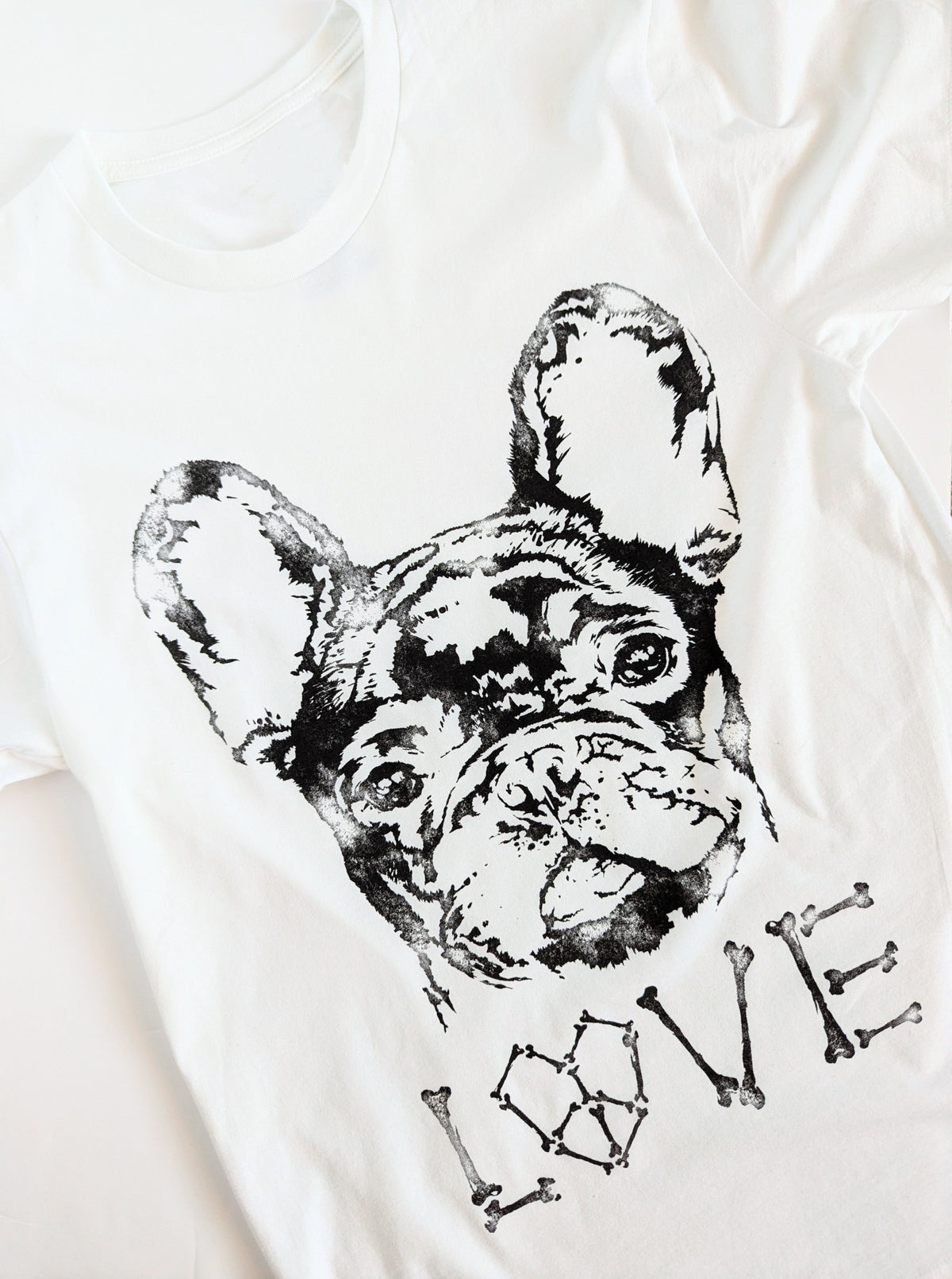 Boston Terrier Love Graphic Tee | White