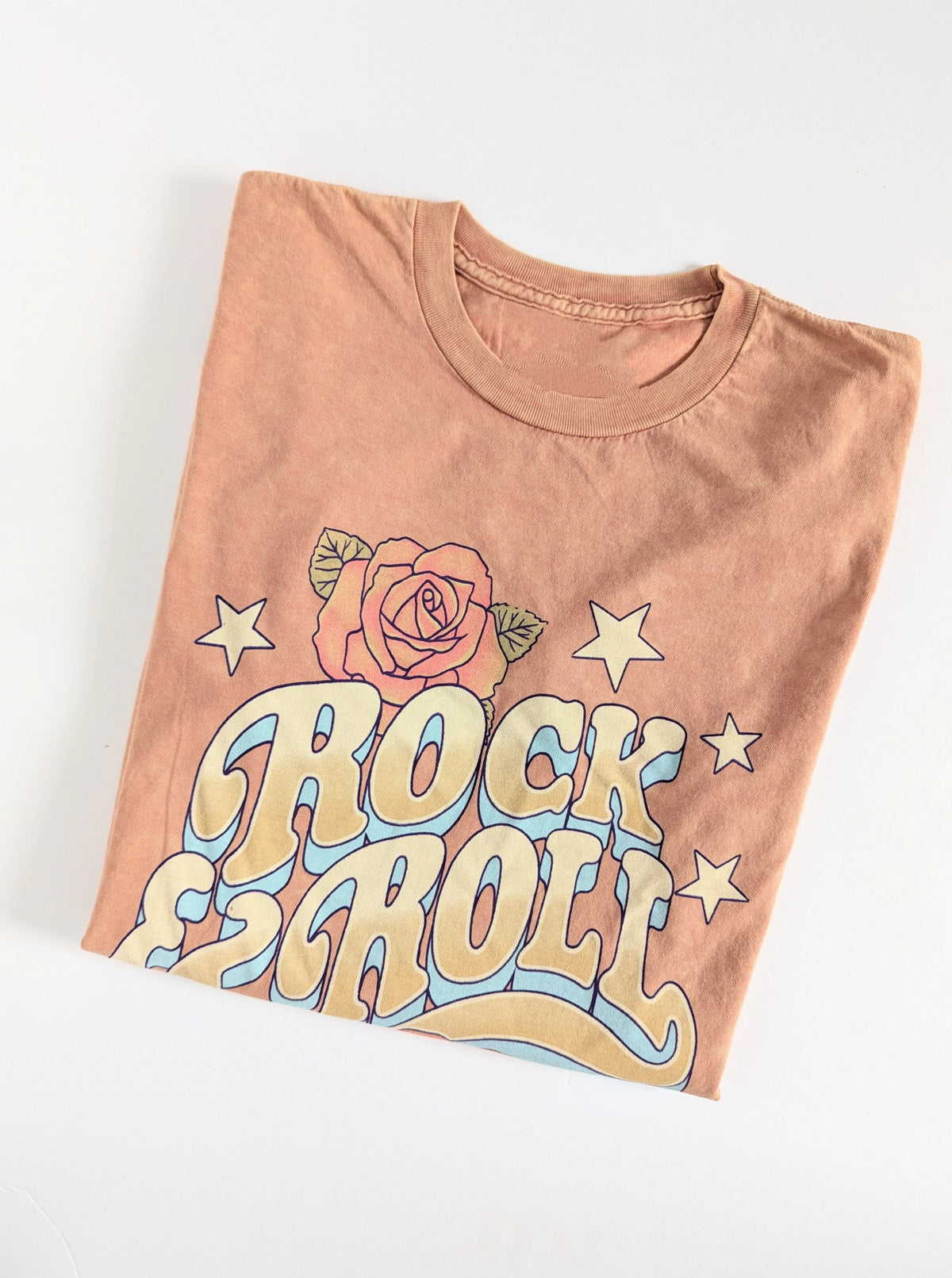 Rock & Roll Graphic Tee | Mineral Coral