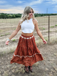 Floral Skirt | 2 Color Options