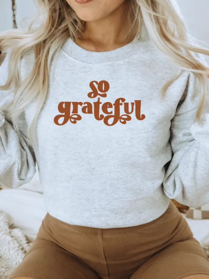 So Grateful Sweatshirt | Ash Grey