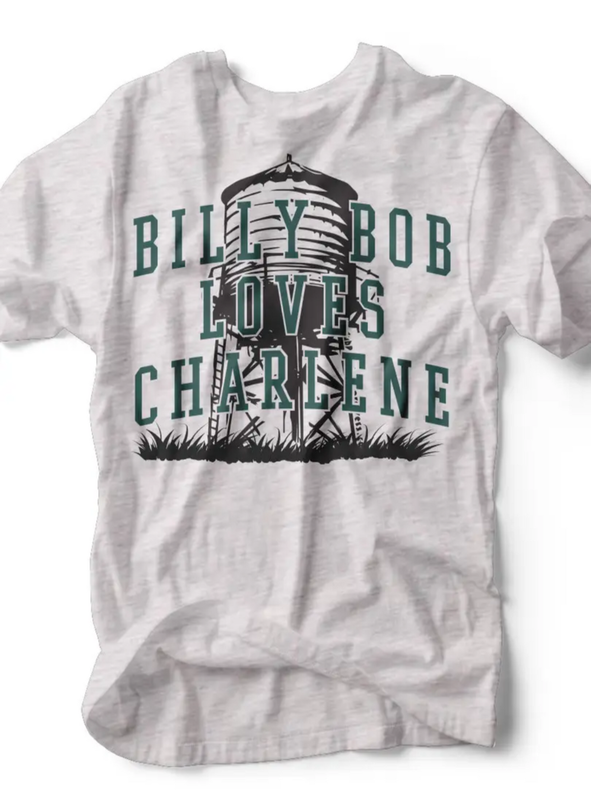 *Pre-Order* Billy Bob Loves Charlene Graphic Tee | Ash Gray