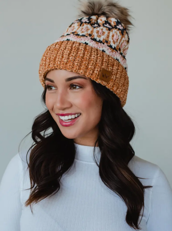 Winter Pom Hat | Camel