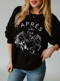 Apres Ski Club Sweatshirt | Black