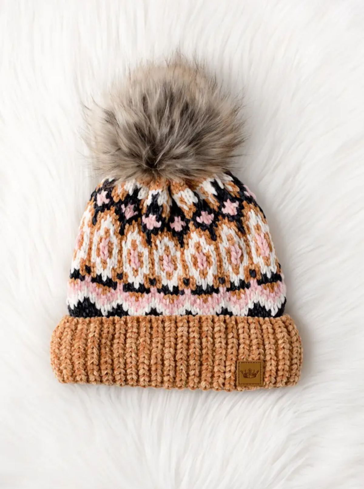 Winter Pom Hat | Camel